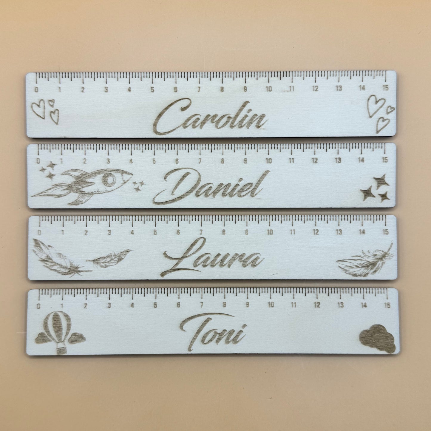 Personalisierbares Lineal - 15cm