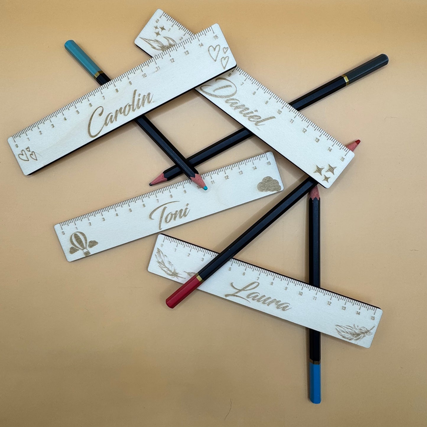 Personalisierbares Lineal - 15cm