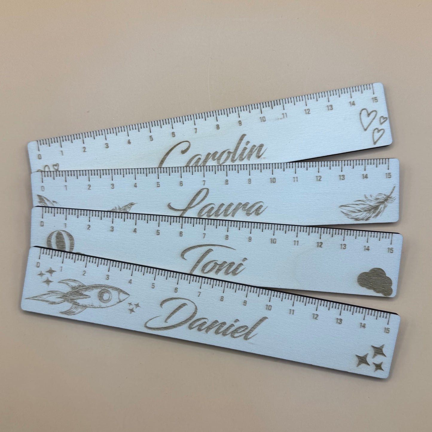 Personalisierbares Lineal - 15cm