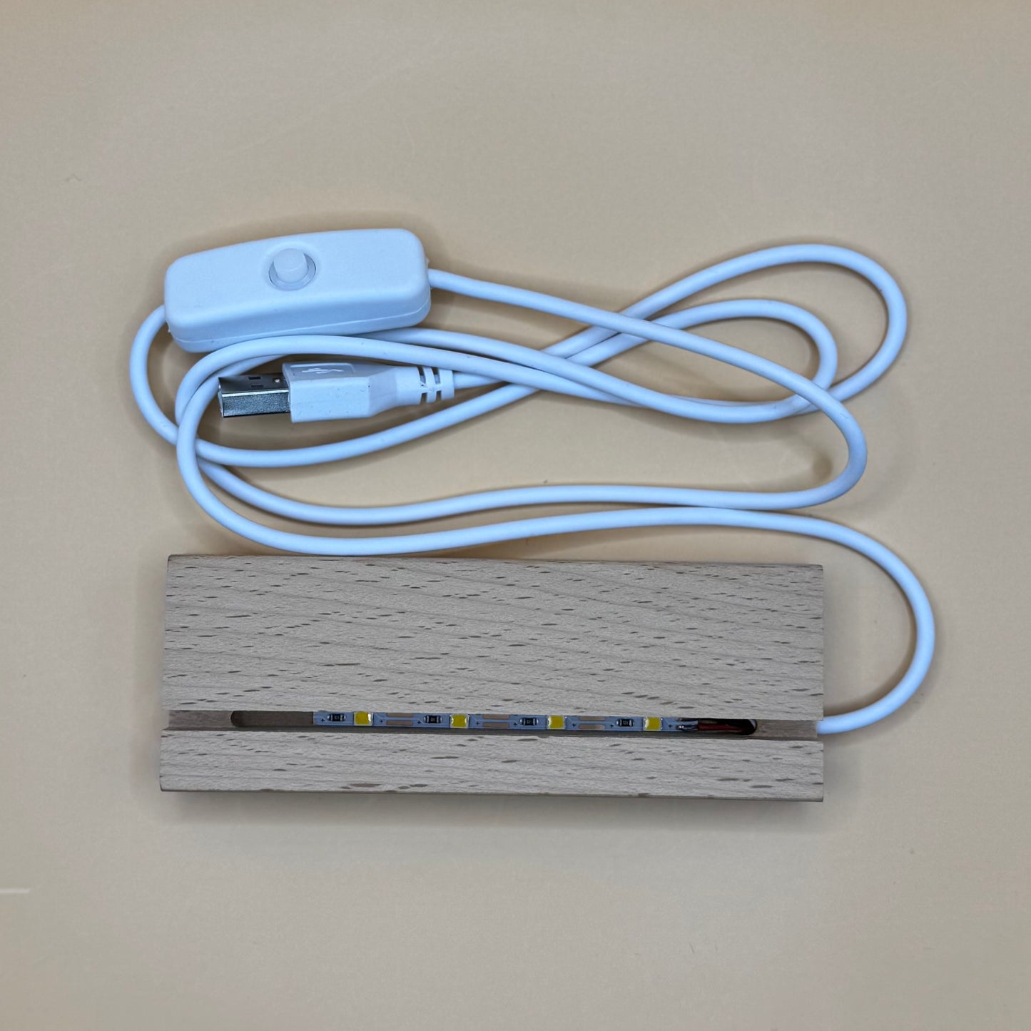 LED Spiegelglas Lampe - Personalisierbar