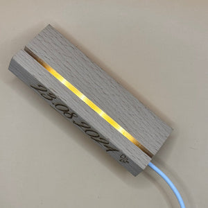 LED Spiegelglas Lampe - Personalisierbar