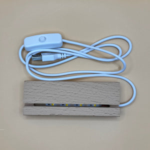 LED Spiegelglas Lampe - Personalisierbar